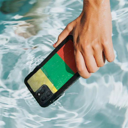 Lithuania Flag Distressed iPhone 11 Pro Max Waterproof Case
